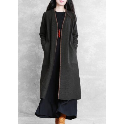 vintage oversize maxi coat dull green pockets Coats